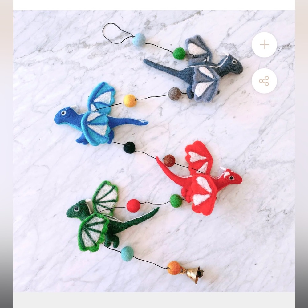 Felt Dragon Garland